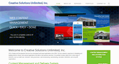 Desktop Screenshot of creativesolutionsunlimited.com
