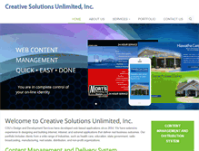 Tablet Screenshot of creativesolutionsunlimited.com